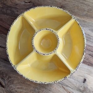 Tommy Bahama Five Section Veggie  Appetizer Dip Serving Tray